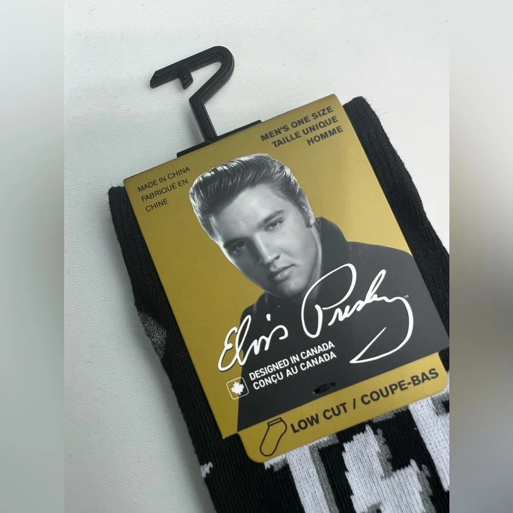 Perri’s Socks - Elvis Presley Low Cut Socks 3 Pair - Size:(MEN 7-12 WOME…